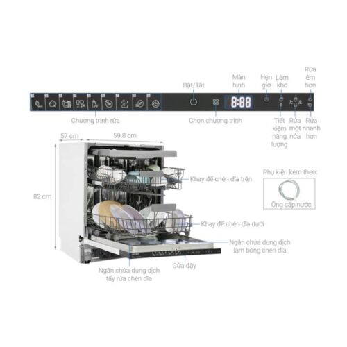 thông số của máy rửa bát Hafele HDW-FI60D 533.23.320