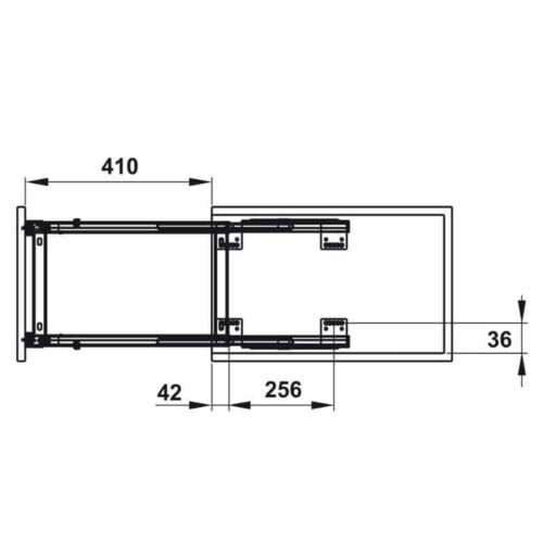 Kích thước Bộ Đựng Chai Lọ Sonata 300mm Hafele 549.20.038