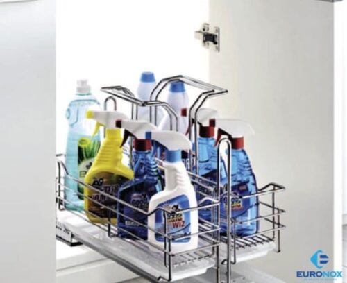 Kệ đựng chất tẩy rửa inox nan kết hợp nhựa Euronox EU3-350S