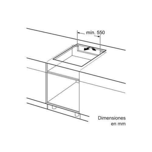 Kích thước lắp bếp từ Bosch Balay 3EB965BU